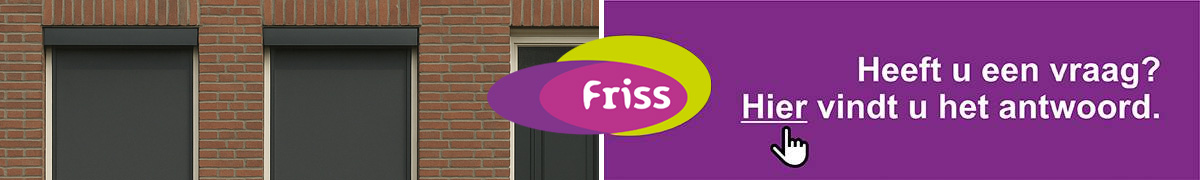 FAQ veelgestelde vragen antwoorden informatie Friss voor Zonwering screens